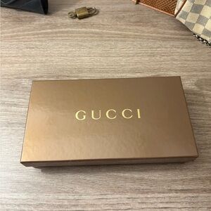 Gucci Gold Logo Brown Box